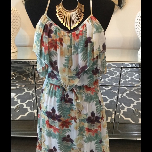 NWT 6 Shoreroad  orchid floral maxi dress - Picture 2 of 11